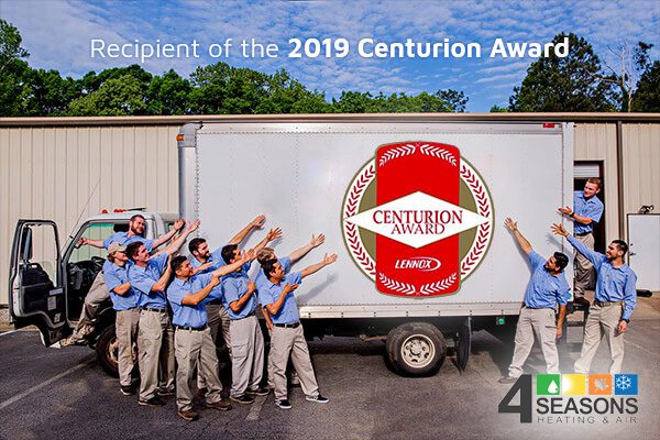 Lennox 2019 Centurion Award Recipient - 4 Seasons Heating and Air